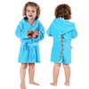 MICHLEY Girls Boys Robe Cotton Towel Kids Animal Dinosaur Style