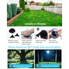 12 Pack Mini Solar Powered Ground Lights, Bright LED Solar