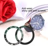 38mm Diameter GMT Watch Bezel Insert Ring Black Green Base