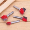 Gasea 9pcs 6mm Shank Cleaning Buttom Router Bits CNC Router