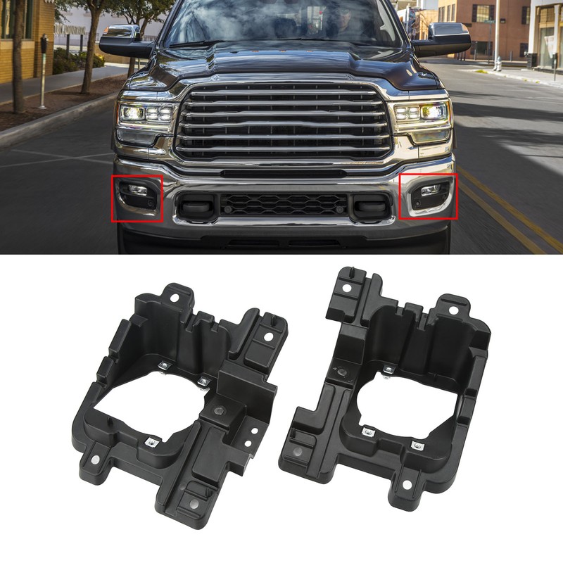 2PCs Fog Lamp Bracket 68449383AA Foglight Mounting Support Replacement for