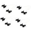 4Pcs Bow Hairpins Metal Snaps Barrettes Hair Clips Accessories with