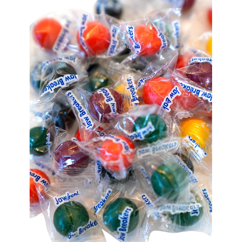 Jawbreakers Hard Candy - 100 Assorted Sweet Fruit Flavored Individually
