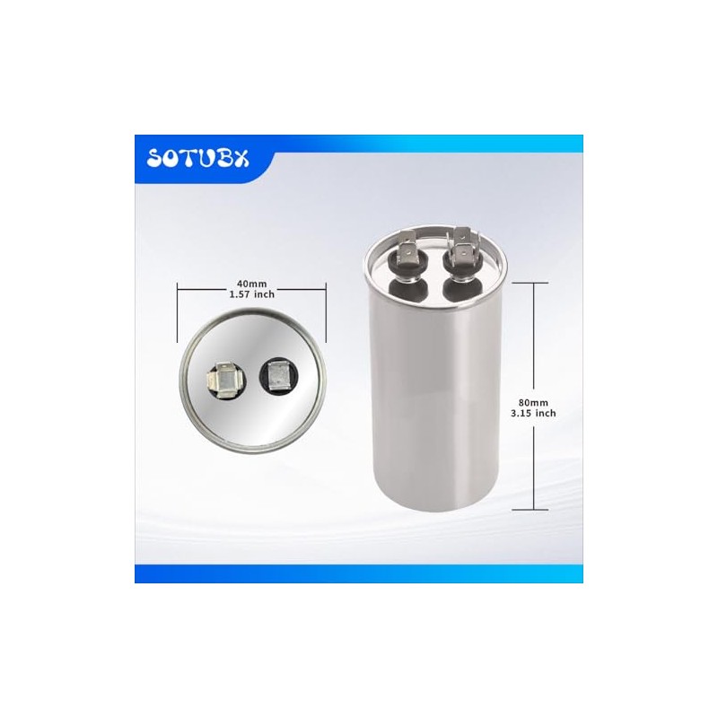 Sotubx 15uF 370/440VAC 50/60Hz CBB65 CBB65A Round Run Start Capacitor