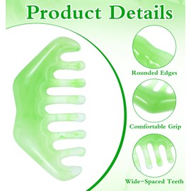 ValueBargain Scalp Massage Comb, 3 Pieces Gua Sha Tool for Facial Care and Relaxation Therapy, Guasha Scraping Scalp Comb Facial Care Massage Multifunctional Relaxation Massager