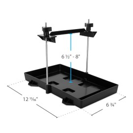 Camco RV Large Battery Hold-Down Tray - Holds Automotive, RV, and Marine Batteries to Stop Movement During Transportation (55404)