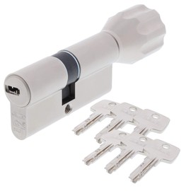 ABUS EC550 Profile Knob Cylinder Length Z45/K1,57" With 6 Key