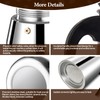 Vaolvpant 9 Cup Moka Pot Percolator Italian Coffee Maker 450ml