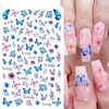 LANODO 8 Pcs Cute 3D Nail Stickers Sticking Paper Beautiful