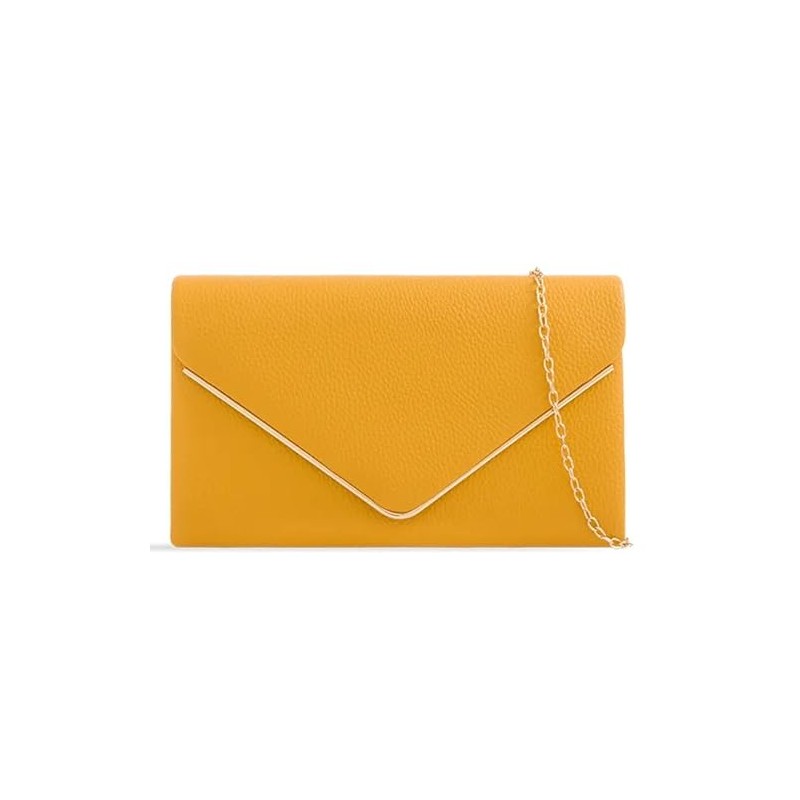 UShopUK Plain Faux Leather Bridal Prom Wedding Evening Party Purse