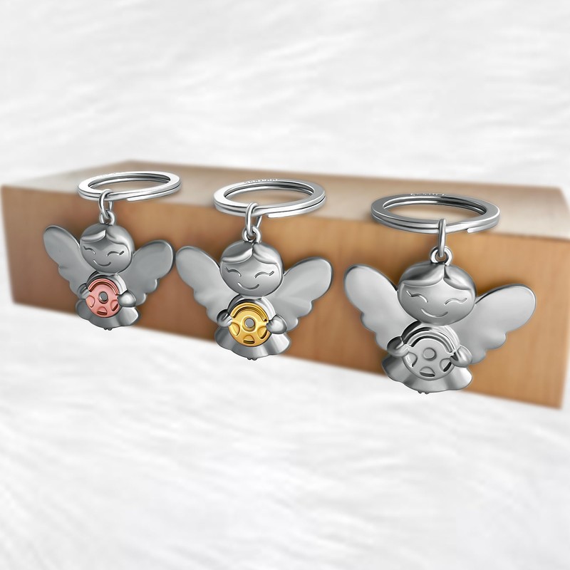 GERNEO® Guardian Angel Keyring Emma - Your Lucky Charm for