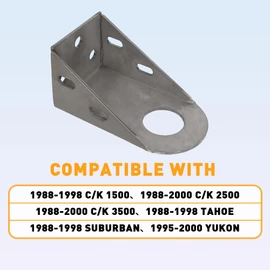 ECOTRIC Radiator Support Mount/Bracket Compatible with 1988-2000 Chevy C/K 1500 2500 3500 Series Tahoe Yukon Steel