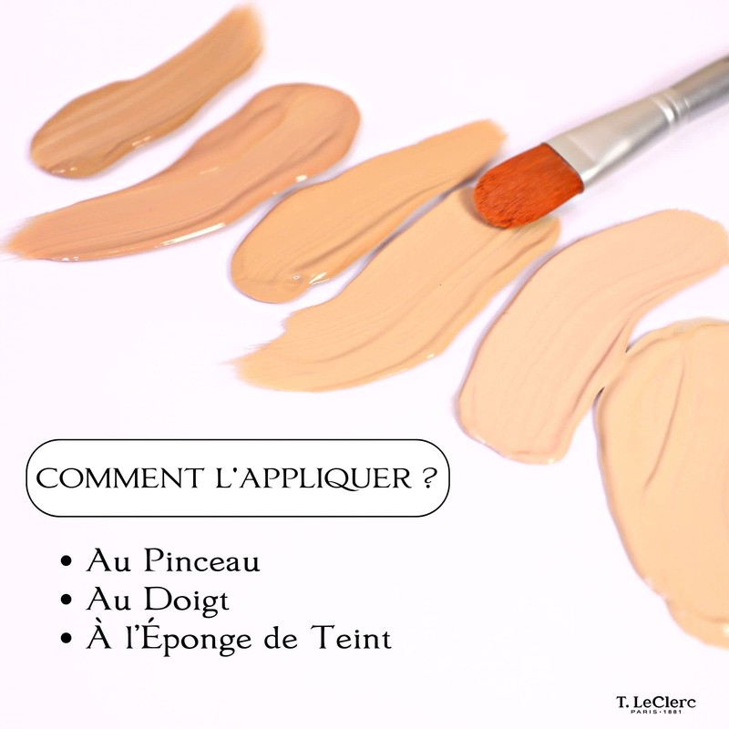 T. LeClerc Complexion Fluid, Powdery, 02 Light, Matte, Vegan, Dermatologically