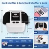 Rechargeable Automatic Card Shuffler for 2 Decks, 2000mAh Built in