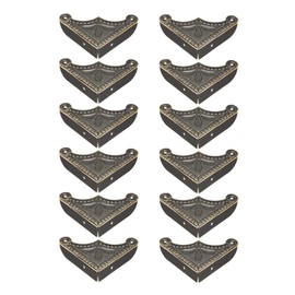 sourcing map Desk Corner Protector Table Edge Protector Cover Metal 39 x 39 x 9 mm Pack of 12