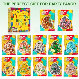 HIGH GODO 12Pack Animals Party Favors Building Set, 2491PCS Cute Animals Building Blocks for Goodie Bag Stuffers Classroom Prizes, Party Favors Birthday Gift for Kids Boys Girls Student 8+