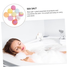 Healeved Essential Oil Dry Flower Bath Salt Balls 9 Pack Spa Rich Foams Relaxing Shower Balls