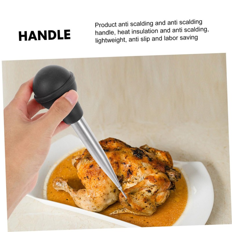 Ciieeo pcs Seasoning Injector with Bulb Marinade for Flavoring Chicken