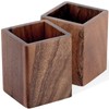 ELECTRO-WEIDEWORLD Pen Stand, Wooden Pen Stand, Tabletop, Stylish, Natural Wood,