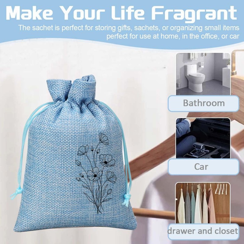 6Pcs Small Sachet Bags, Sachet Bags Empty for Lavender with