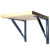 Tanner Folding Metal Shelf Brackets, Set of 2