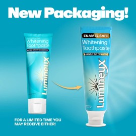 Lumineux Teeth Whitening Toothpaste 2 Pack Peroxide Free Enamel Safe  3.75 Oz