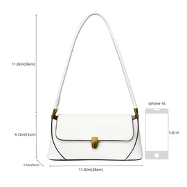 Eiyye Shoulder Bag Mini Clutch Purse Vintage Hobo Bags Small Purse for Women（White）, White