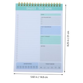 TEHAUX Memo Pad Planner Daily Schedule Notepad Tear-off Pages Work Schedule Planner Australian A5 Notepad