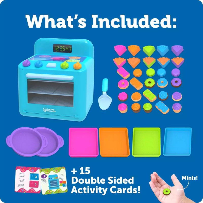 Learning Resources Sorting Sweets Mini Oven Set Pretend Play Food