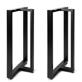 Black Metal Table Legs 28''inch Heavy Duty Metal Desk Legs,DIY Industrial Table Legs for Home Furniture(Without Plank)