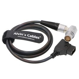 Alvin's Cables Arri Alexa Mini Camera Flexible Power Cable 8 Pin Right Angle Female to D-Tap