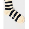 Beams Plus Socks, Ribbed, Border Socks, Men's, white