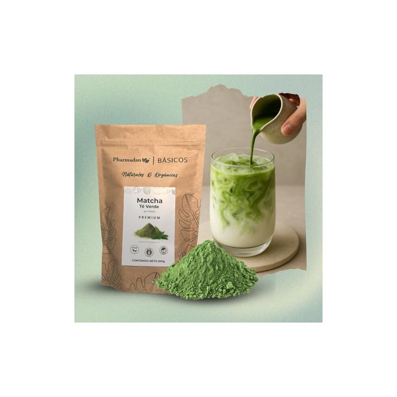 Pharmadan, Te Verde Matcha Genuino 100% Puro Sin Azucar Premium