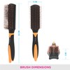 Vega Flat Brush with Clip Suitable For Short To Medium