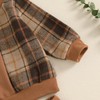 Bufarromio Autumn Baby Boys 2pcs Outfits Classic Plaid Print Patchwork