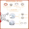 100 Sets Metal Snap Buttons with Fastener Pliers Press Tool