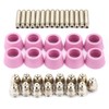 40pc/set AG60 SG55 Plasma Cutter Cutting Torch Consumables Electrode Nozzles
