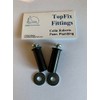 Top Fixing Toilet Seat Fittings 1 x Pair. Non Slip.