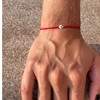14K Gold Vermeil Evil Eye Link Connector Red String Bracelet