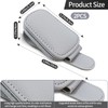 Dirvcp 2-Pack Magnetic Leather Car Sun Visor Organizer - Universal