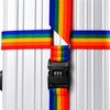 Adjustable Luggage Straps for Suitcases – 3-Digit Combination Lock and