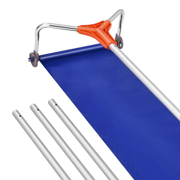 VEVOR Snow Roof Rake, 17 in Aluminum Blade, 4.1-17.2 ft