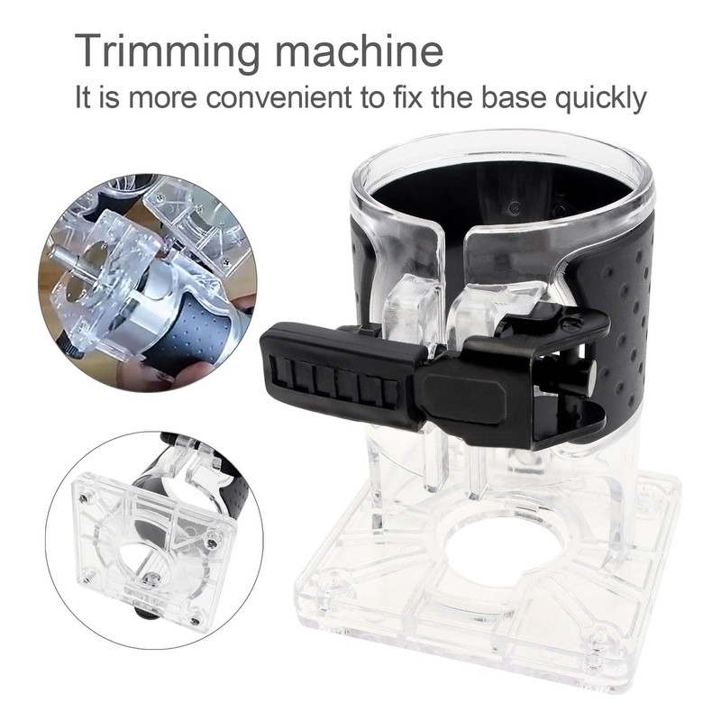 ChgImposs Electric Trimmer Router Base Quick Fixation Durable Trimming Milling