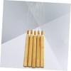 Gatuida 5pcs Hair Extension Loop Needle Threader Wooden Handle Hair