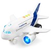 Flugzeugspielzeug für Kleinkinder – 1:200 Druckguss Flugzeug mit Blinkenden LED-Lichtern