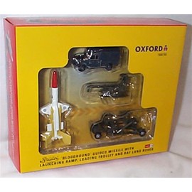 Oxford Bloodhound Missile Set RAF LAND R0VER Launcher Trailer set Vehicles 1:76 Scale Diecast Model