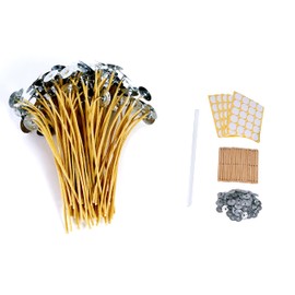 YiJiaXiang Candle Wick, Pre-Waxed Wicks with 100% Beeswax, 10 Inch Candle Wicks for Candle Making. (10inch)