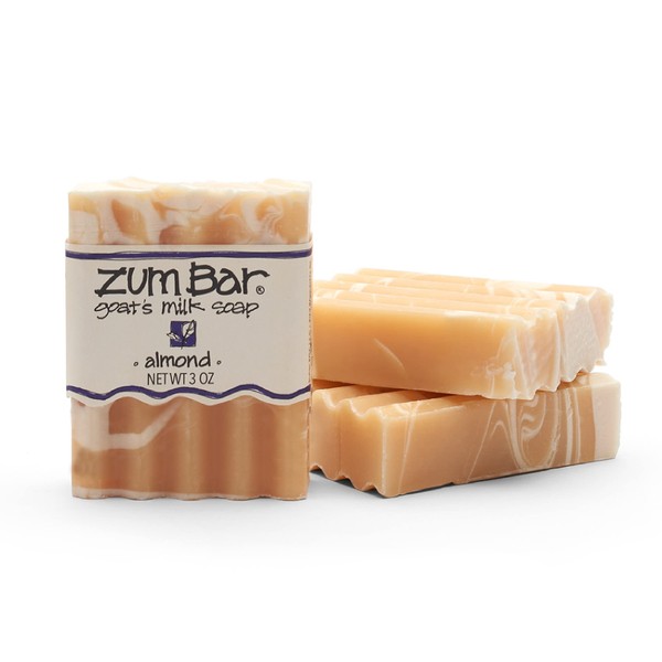 Indigo Wild Zum Bar Goat's Milk Soap - Almond - 3 oz (3 Pack)