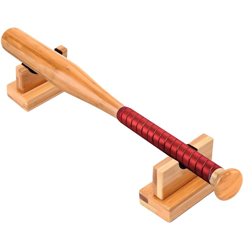 NVAAV Baseball Bat Display Case - Solid Wood Baseball Bat