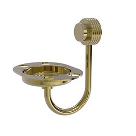 Allied Brass Venus Collection Groovy Accents Tumbler Toothbrush Holder, Unlacquered Brass